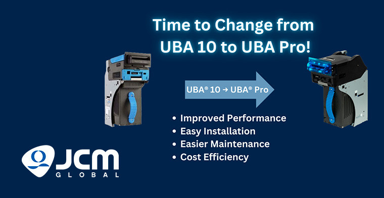 JCM Global identifica la importancia de la transición de UBA10 a UBA Pro