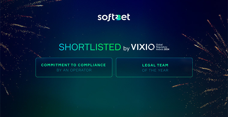 Soft2Bet shortlisted in two categories of the Vixio Regulatory Awards 2024