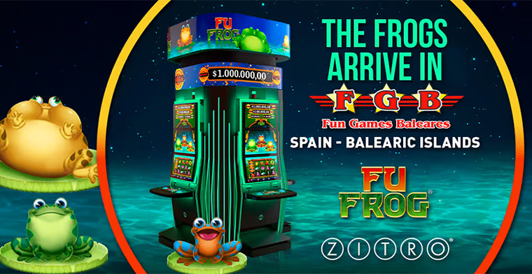 ZITRO’S lucky frogs hop into fun games baleares gaming halls